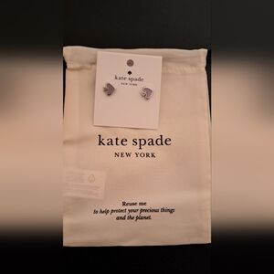 Kate Spade Everyday Lavender earrings, dust bag included 4×6 In